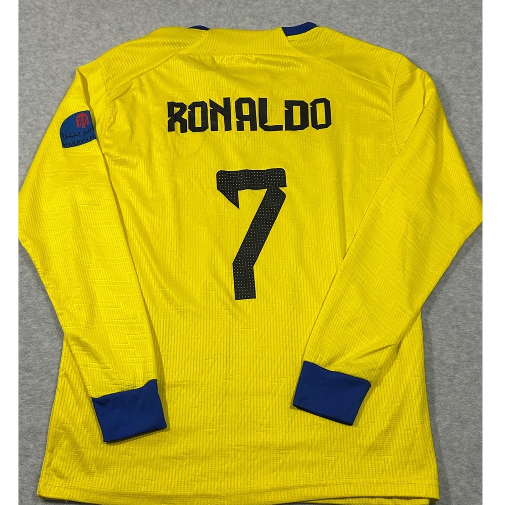 Nike Aeroswift  Al Nassr FC  Ronaldo Soccer Jersey‎ 22/23 Long Sleeve Mens XL